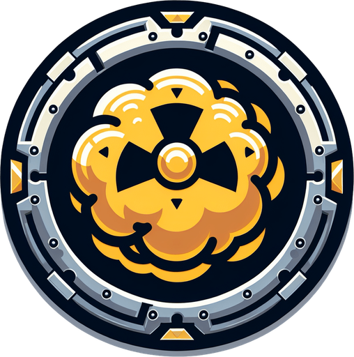 A nuke (no background).
Single Game Texture.  In-Game asset.  2d.  Blank background.  High contrast.  No shadows