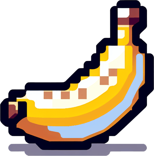 Make a banana.
Single Game Texture. In-Game asset. 2d. Blank background. High contrast. No shadows.