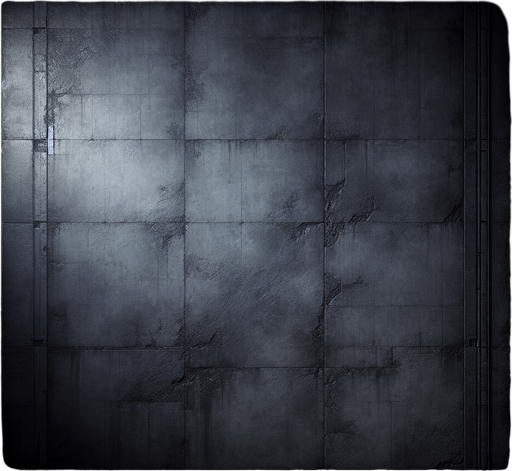 Sci-fi Vault dark Concrete wall texture 2d.
Single Game Texture. In-Game asset. 2d. Blank background. High contrast. No shadows.