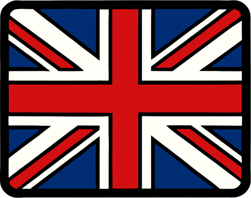İngiliz bayrağı.
In-Game asset.  2d.  High contrast.  No shadows
