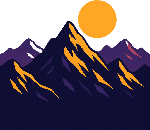 Evening image of a mountain range easily looping.
In-Game asset.  2d.  High contrast.  No shadows
