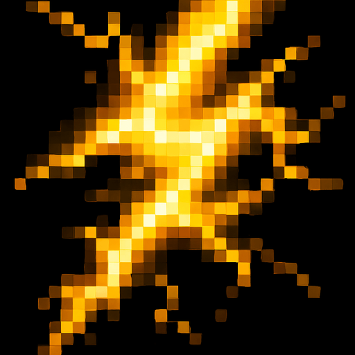 Hazme el rayo de color amarillo