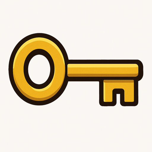 Anahtar.
In-Game asset.  2d.  High contrast.  No shadows