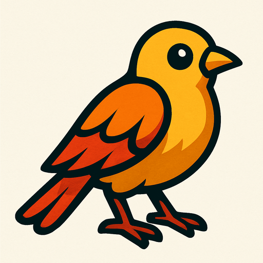 Bird.
In-Game asset.  2d.  High contrast.  No shadows
