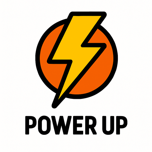 power up.
In-Game asset.  2d.  High contrast.  No shadows