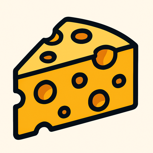 peynir.
In-Game asset.  2d.  High contrast.  No shadows