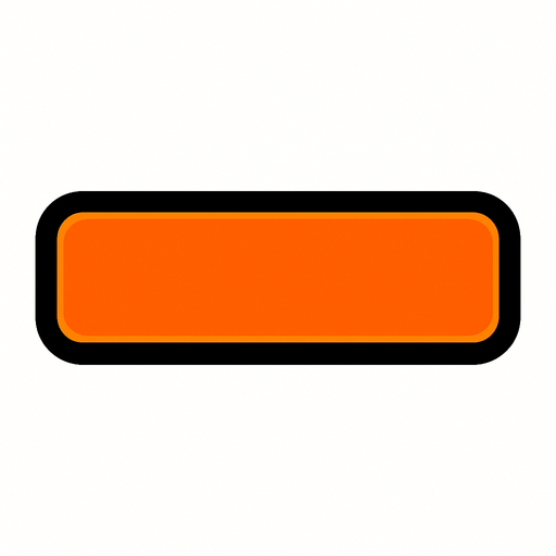 Long button.
In-Game asset.  2d.  High contrast.  No shadows