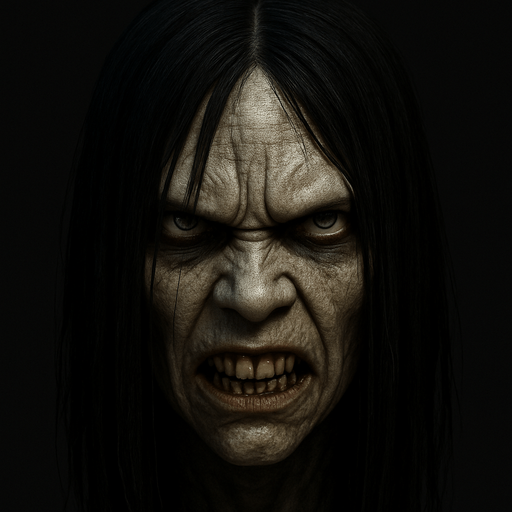 3D Scary face meme samara and angry. only face. normal eyes not so opened.
In-Game asset.  High contrast.  3D. No shadows. only face