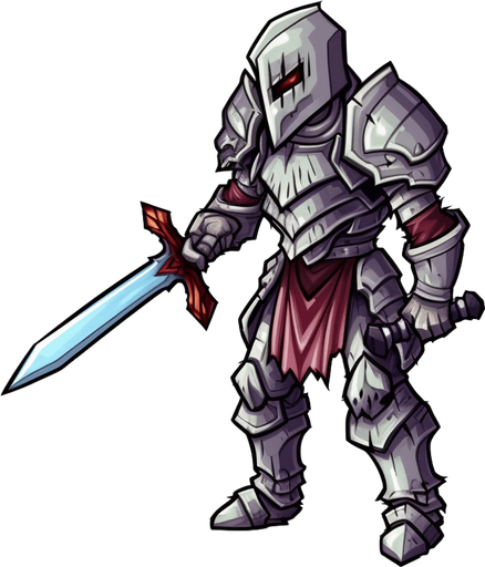 Enemy zombie knight walking to the left.
Game Texture. In-Game asset. 2d. Pixelart. White background. Blank background. Low detail. High contrast.