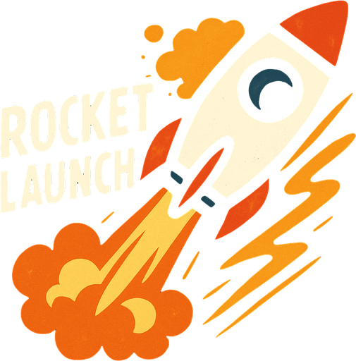 A powerful and dynamic rocket launch sound effect for a 2D arcade game. It should include ignition, rising whoosh, and a subtle explosion fade as it flies off-screen.".
In-Game asset.  2d.  High contrast.  No shadows