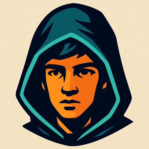 Bir gizli genc bir insanın kafası.
In-Game asset.  2d.  High contrast.  No shadows