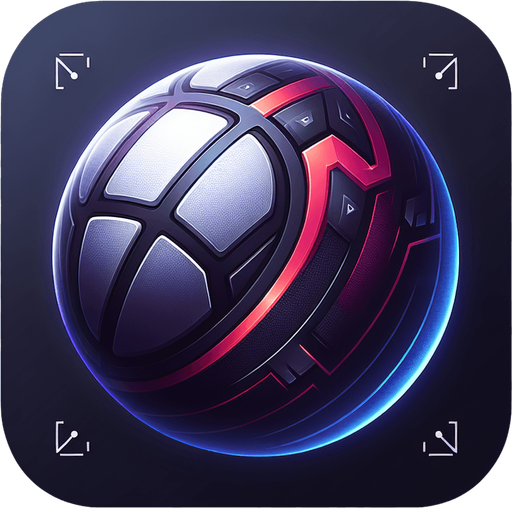 balls for shooting should be sleek and modern..
Single Game Texture.  In-Game asset.  2d.  Blank background.  High contrast.  No shadows