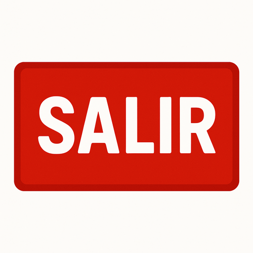 crea un rectangulo rojo que diga salir, simple.
In-Game asset.  2d.  High contrast.  No shadows