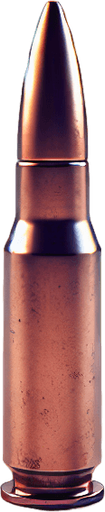 Bullet.
Single Game Texture.  In-Game asset.  2d.  Blank background.  High contrast.  No shadows