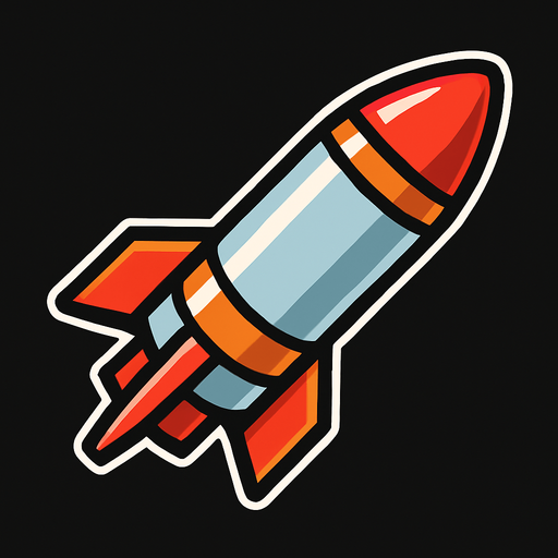 Missile.
In-Game asset.  2d.  High contrast.  No shadows