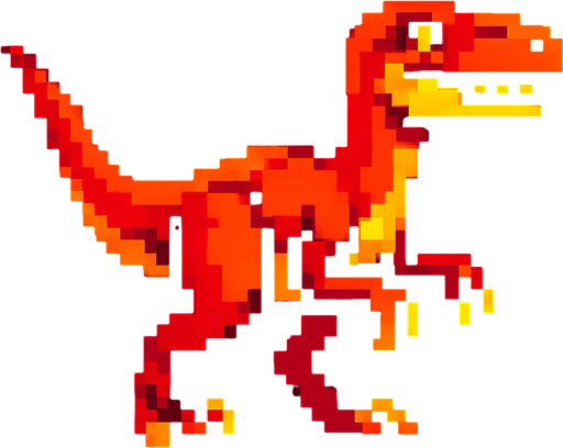 Veliciraptor pixel.
In-Game asset.  2d.  High contrast.  No shadows