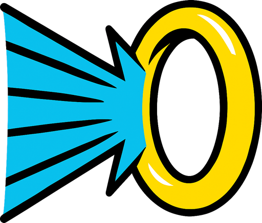 beam to sonic's ring.
In-Game asset.  High contrast.  No shadows