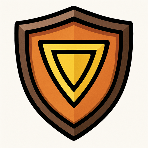 shield.
In-Game asset.  2d.  High contrast.  No shadows