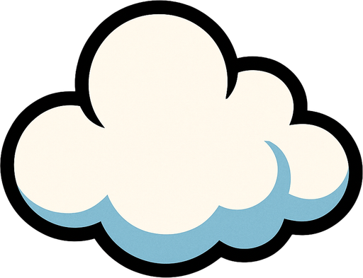 Nube.
In-Game asset.  2d.  High contrast.  No shadows