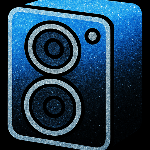 in colors electric sky blue gradient to black, with silver glitter