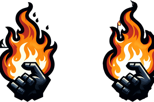 fire boaster.
Single Game Texture.  In-Game asset.  2d.  Blank background.  High contrast.  No shadows