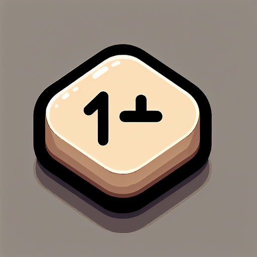 simple beige rectangle button smooth corners, black outline " + 1 " text on middle of button vector drawing.
Single Game Texture. In-Game asset. 2d. Blank background. High contrast. No shadows.