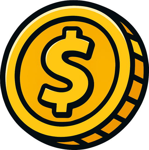 coin.
In-Game asset.  2d.  High contrast.  No shadows