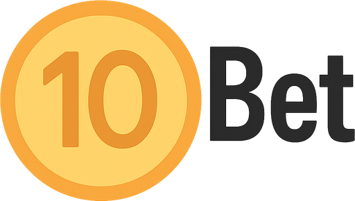 "10" written coin and near write "Bet". No background. Transparent background. Blank background. No shadows. 2d. In-Game asset. flat