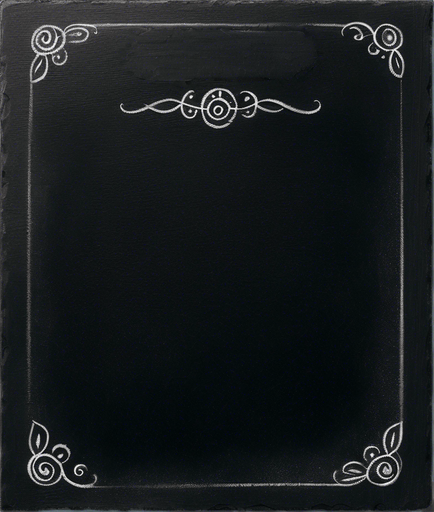 "RULES" handwritten in chalk