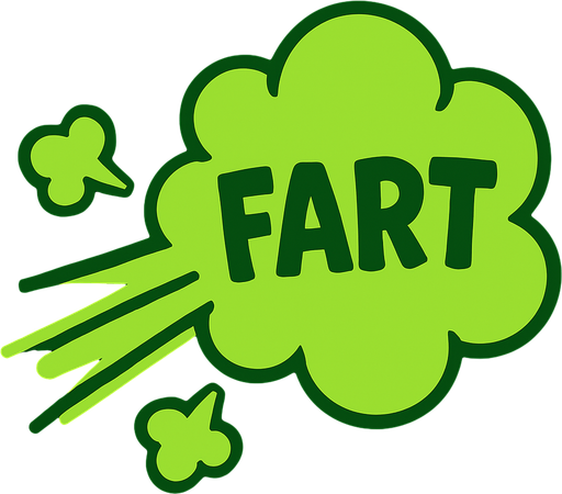 fart animation.
In-Game asset.  2d.  High contrast.  No shadows