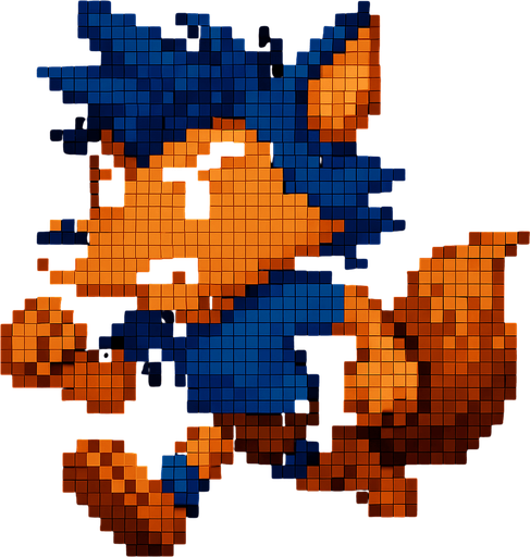 Corriendo, pixelart