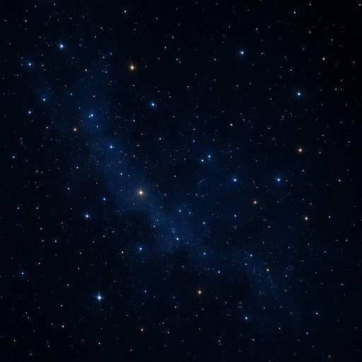 Dark space background with stars