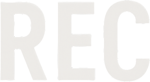 Replace pencil with white REC text, but no other changes!