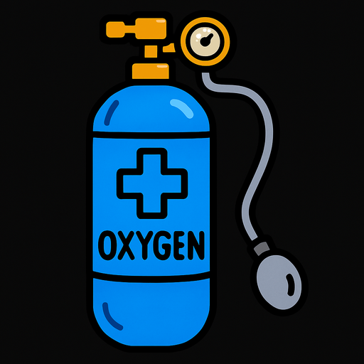 oxygen tank 2d.
In-Game asset.  2d.  High contrast.  No shadows