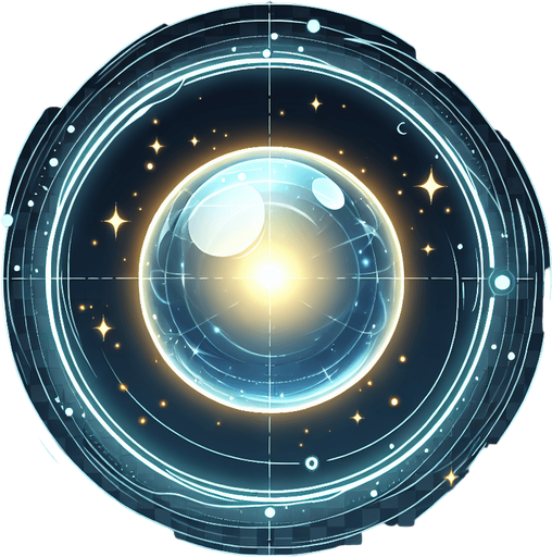 crea un circulo de energia transparente, una esfera de energia.
Single Game Texture. In-Game asset. 2d. Blank background. High contrast. No shadows.