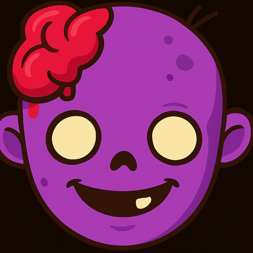 A happier version of this zombie but its will be purple