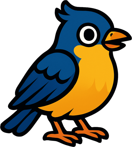 Bird.
In-Game asset.  2d.  High contrast.  No shadows