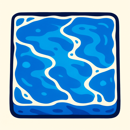 water look on top.
In-Game asset.  2d.  High contrast.  No shadows
