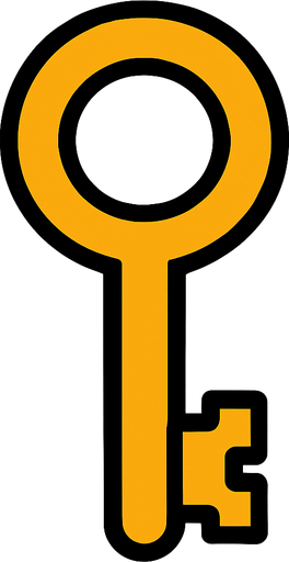 Anahtar.
In-Game asset.  2d.  High contrast.  No shadows