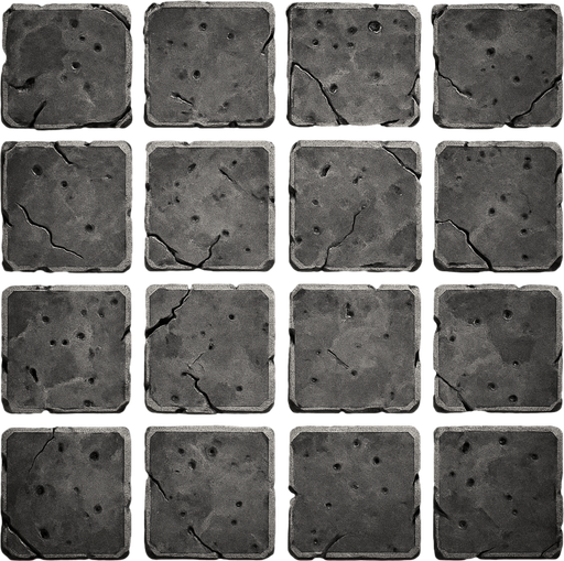 street tile on top viewing.
In-Game asset.  2d.  High contrast