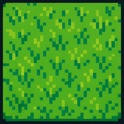 Grass tile 2d pixilated topdown.
In-Game asset.  2d.  High contrast.  No shadows