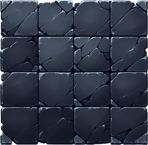 Dark slate tile.
Single Game Texture. In-Game asset. 2d. Blank background. High contrast. No shadows.
