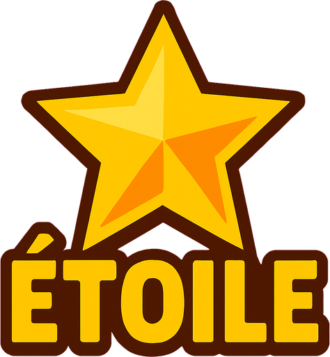 Étoile.
In-Game asset.  2d.  High contrast.  No shadows