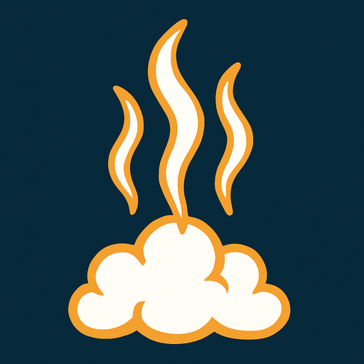 steam effect.
In-Game asset.  2d.  High contrast.  No shadows