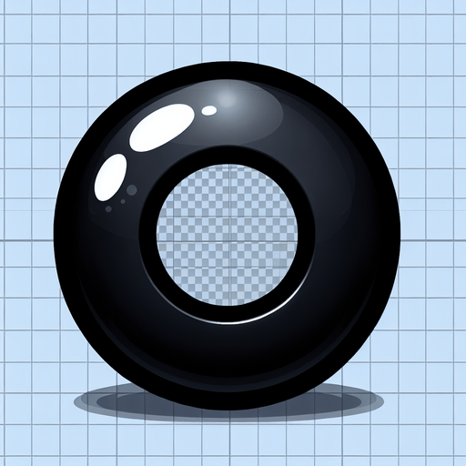 Round Black Ellipse with a Transparent Hole in the Middle.
Single Game Texture. In-Game asset. 2d. Blank background. High contrast. No shadows.