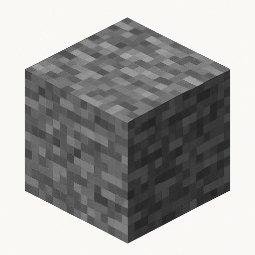 minecraft taş blok.
In-Game asset.  High contrast.  No shadows
