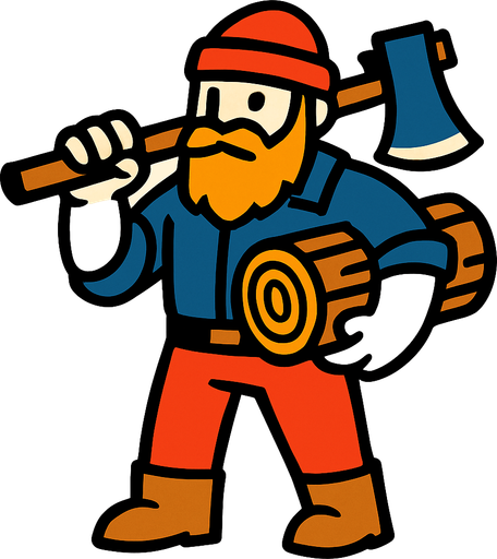 Oduncu.
In-Game asset.  2d.  High contrast.  No shadows