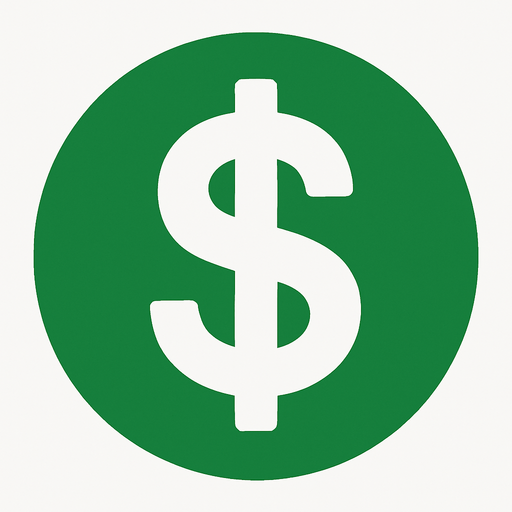 white dollar icon.
In-Game asset.  2d.  High contrast.  No shadows