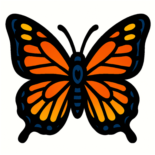 Papillon (insecte).
In-Game asset.  2d.  High contrast.  No shadows