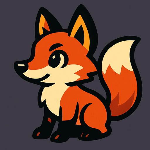 Fox.
In-Game asset.  2d.  High contrast.  No shadows